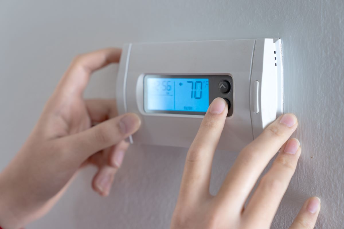 touching thermostat